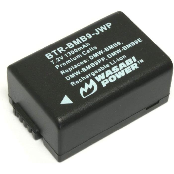 Wasabi Power Battery & Charger for Panasonic DMW-BMB9 DMW-BMB9E DMW BMB9 BMB9E Lumix DC FZ80 FZ80DK