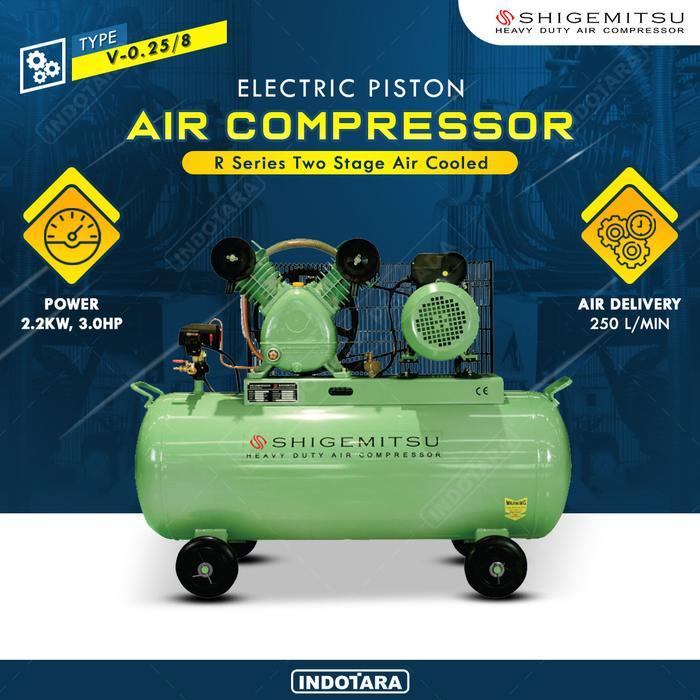 Kompresor Angin Listrik 3 HP / 8 Bar Shigemitsu