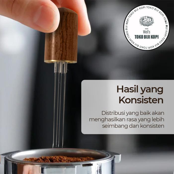 New JARUM DISTRIBUSI KOPI ESPRESSO NEEDLE DISTRIBUTION 86MM MD-686 Kayu