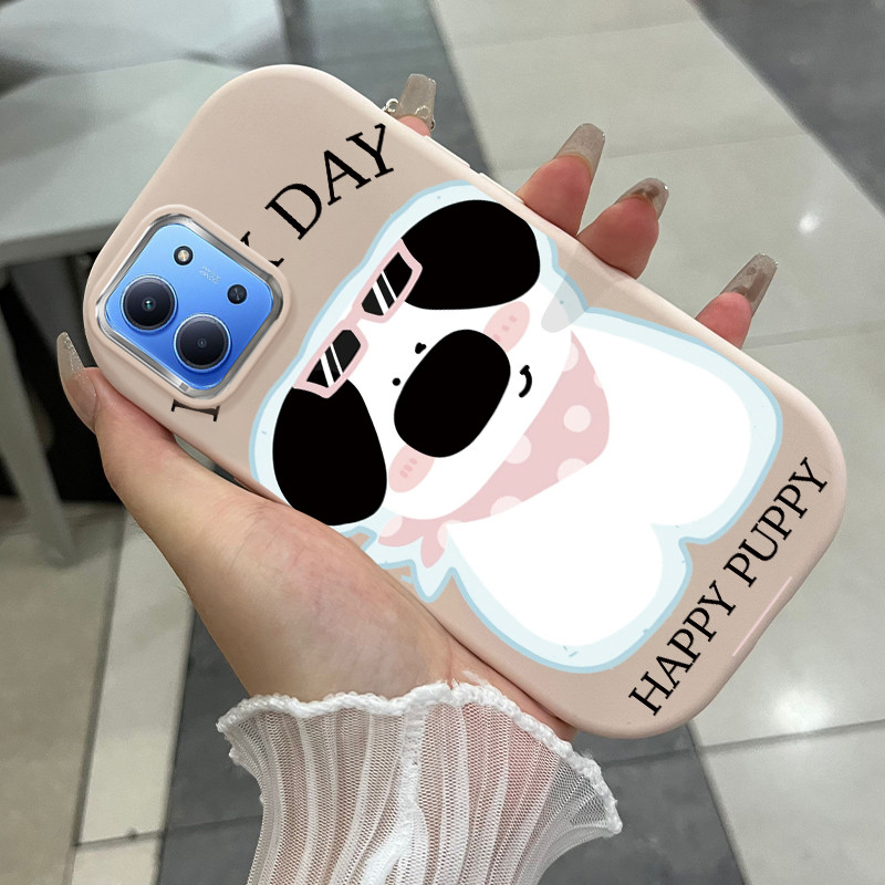 Casing Hp Untuk Xiaomi Redmi 15C Case Anjing Kacamata Hitam Kesing silikon berbahan Cesing Softcase 