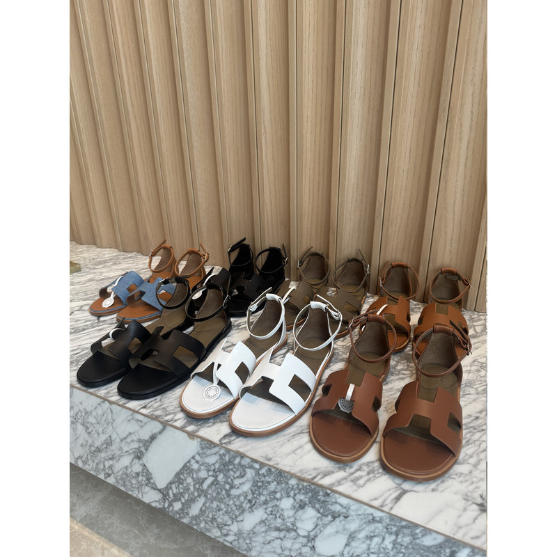 Sandal Santorini Branded Import VVIP Quality Real Leather Wanita