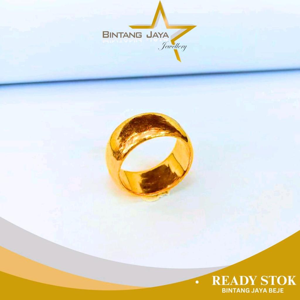 Cincin Emas LM99 Belah Rotan | Berat 20gr | Kadar LM99 | Size 17.5 | Berat Maksimal Serius (TMG)