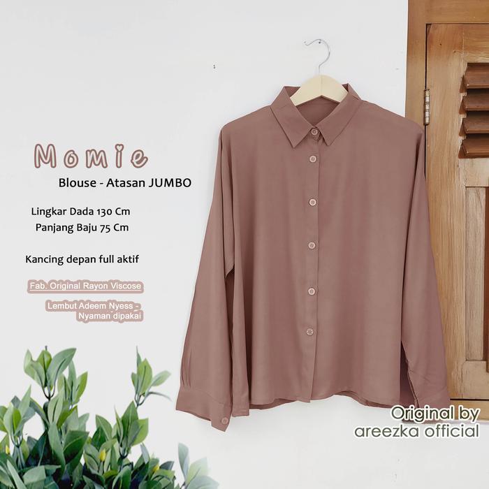 Blus Kemeja Atasan Wanita JUMBO Katun Rayon Ld 130