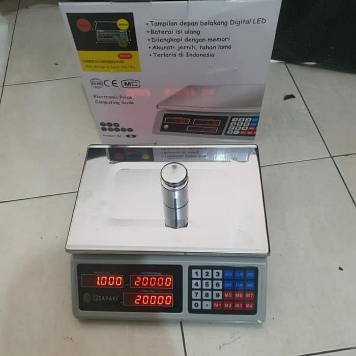Sayaki Timbangan Digital Acs-A Timbangan Buah/Sembako/Laundry