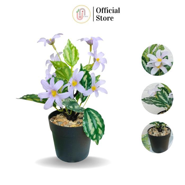 Tanaman Hias Bunga Plastik Artificial Dekorasi Ruangan Indoor Outdoor
