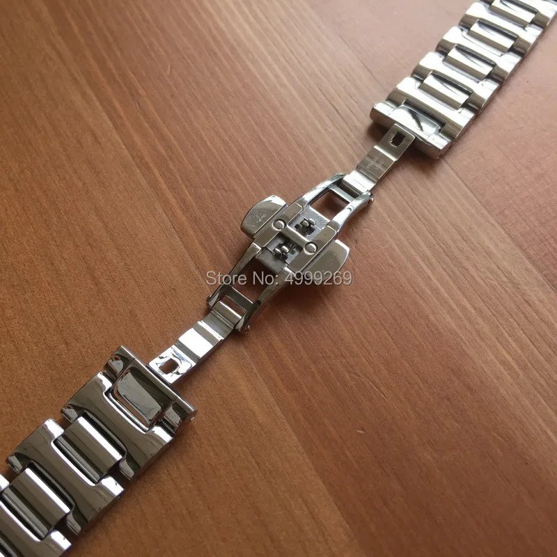 Steel Half Rose Gold Watch Band Strap Belt Bracelet 18mm for Chopard Imperiale 36mm Watch