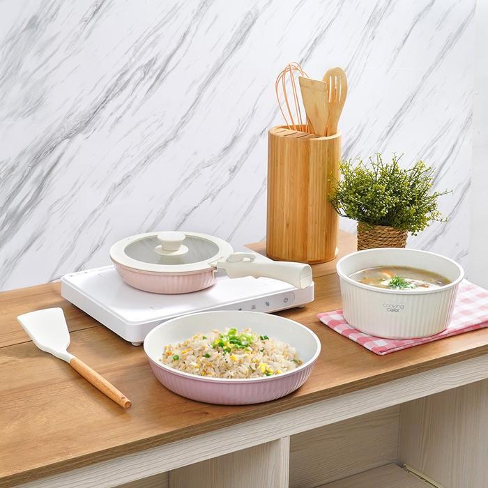 Informa Cooking Color Set 6 Pcs Krystal Perlengkapan Masak Detachable - Mix Penggorengan Panci