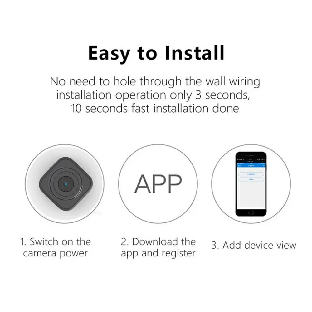 Mini Wifi Camera 1080P Home SQ12 Monitor Wireless Cam Home Security Motion Detection Nanny IP P2P