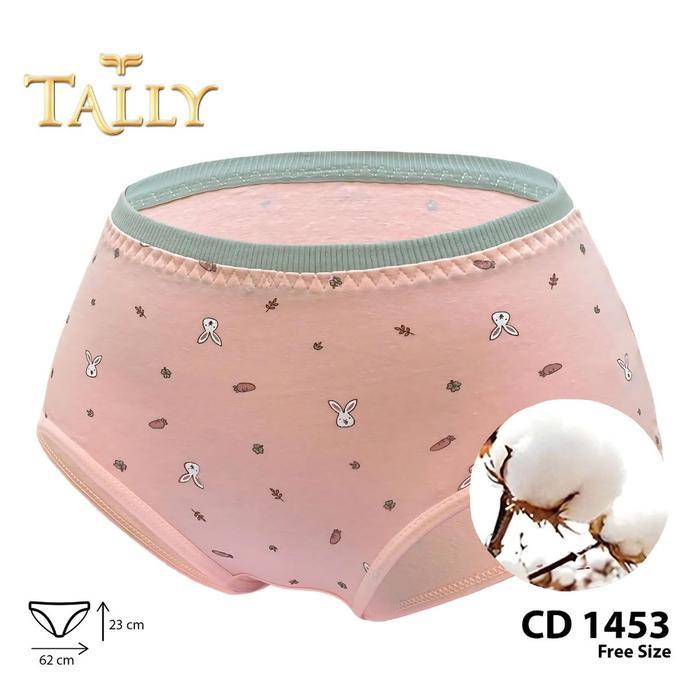 Tally Sarwendah Cd 1453 Celana Dalam Wanita Segitiga Bahan Katun Fit To L-Xl Cd Wanita Motif Cerah