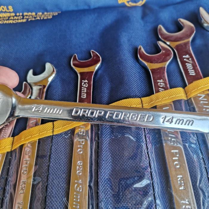 Venus Pro kunci ring pas 11 pcs 8 - 24 kunci ring kunci pas kombinasi