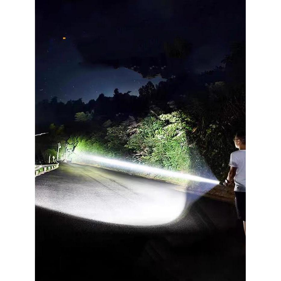 Senter Cas Police Swat 99000W Lampu Emergency Darurat Lamp Led Super Terang Jarak Jauh Original