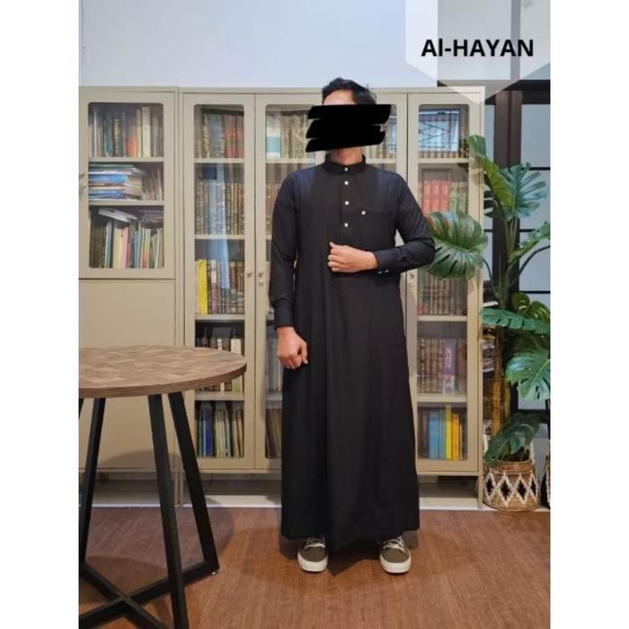 Stok Baru Gamis Jubah Katun Premium Al Hayyan