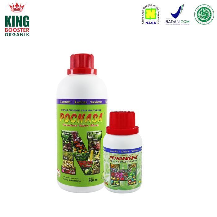 PAKET PUPUK ORGANIK POC NASA 500 CC DAN HORMONIK 100 CC PUPUK NASA ORIGINAL
