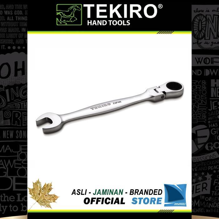 Kunci Pas Ring Racet Fleksibel 13 Mm - Flexible Gear Ratchet Tekiro