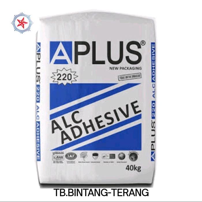 SEMEN APLUS 220 ALC ADHESIVE PER SAK 40 KG PEREKAT HEBEL BATA RINGAN
