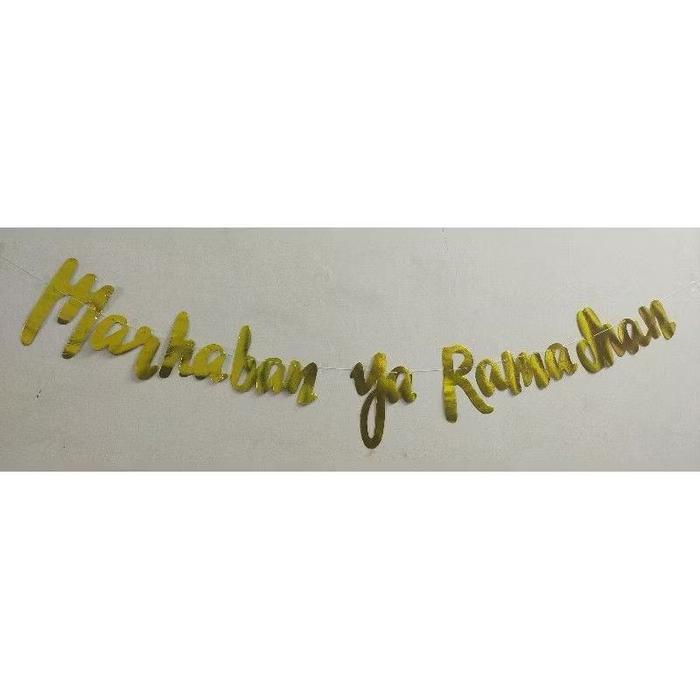 BANNER MARHABAN YA RAMADHAN BANNER LATIN DEKORASI RAMADHAN