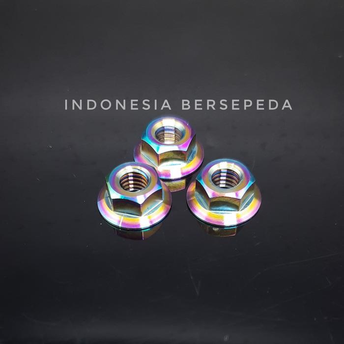 Titanium Flange Nut M5 Multipurpose - Mur Titanium M5