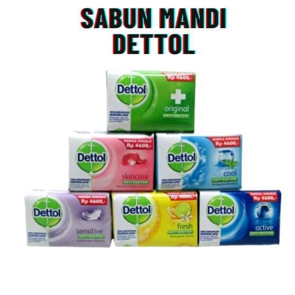 1 DUS SABUN DETTOL BATANG ORIGINAL + LASTING FRESH + FRESH 144pcs/60g