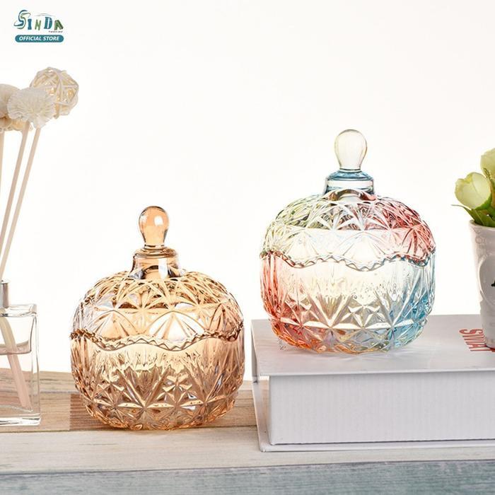 Sinda Toples Kaca Crystal Lebaran Souvenir Snack Jar