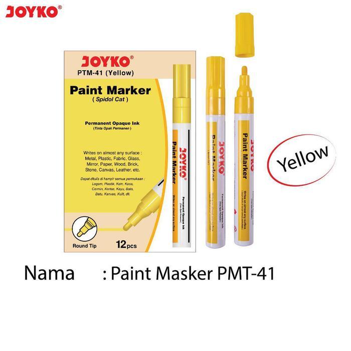 [] Joyko Paint Marker Spidol Cat PTM Permanent Kaca Plastik Ban Kayu Besi
