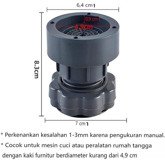 "New" Alas Kaki Mesin Cuci Tatakan Kulkas Bantalan Peninggi Lemari Alas Pelindung Kaki Mesin Cuci