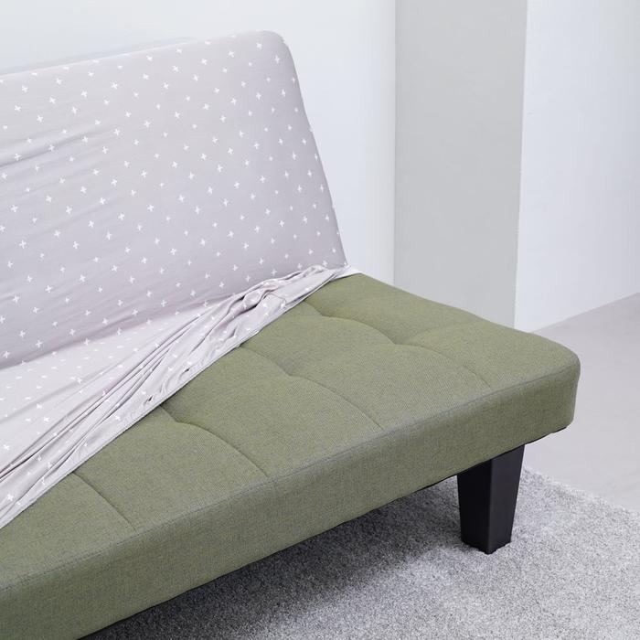 INFORMA 104X185 CM SARUNG SOFA BED CROSS - COKELAT PELINDUNG SOFA COVER DEKORASI RUANG TAMU PELAPIS