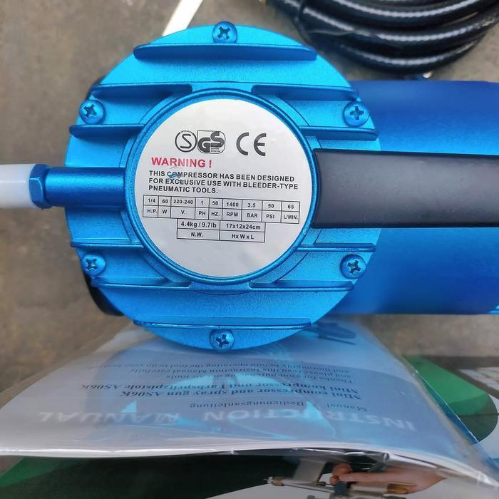 MINI AIR COMPRESOR 1/4HP SET SPRAY GUN KOMPRESOR PAKET KOMPLIT