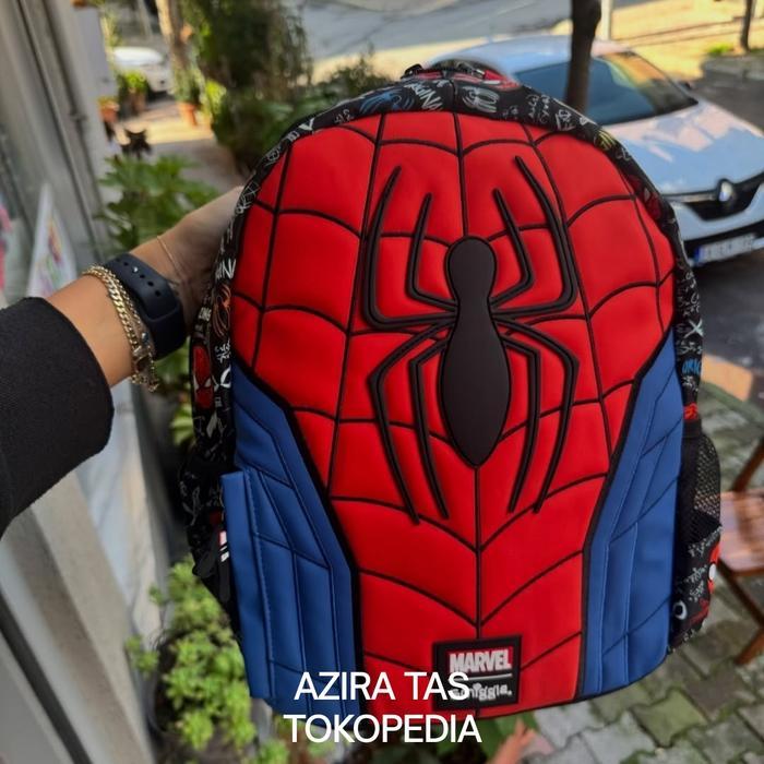 BACKPACK SMIGGLE ORIGINAL NEW SPIDERMAN HOODIE - TAS RANSEL SMIGGLE TK