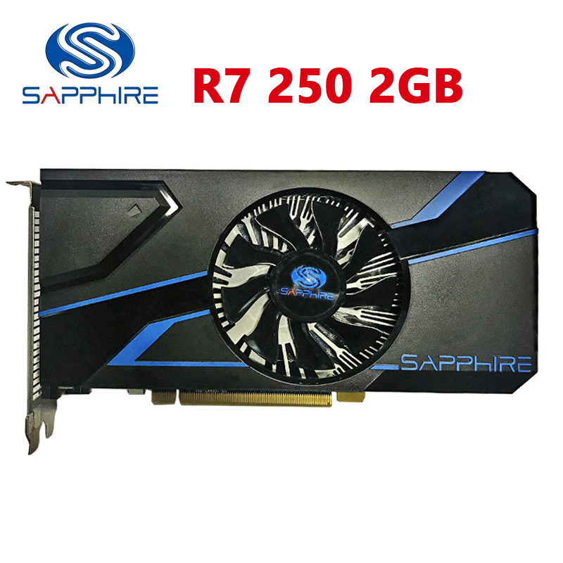 Used SAPPHIRE R7 250 2G Video Cards GDDR5 Graphics Card For AMD Radeon R7 Series R7250 R7-250 2GB GD