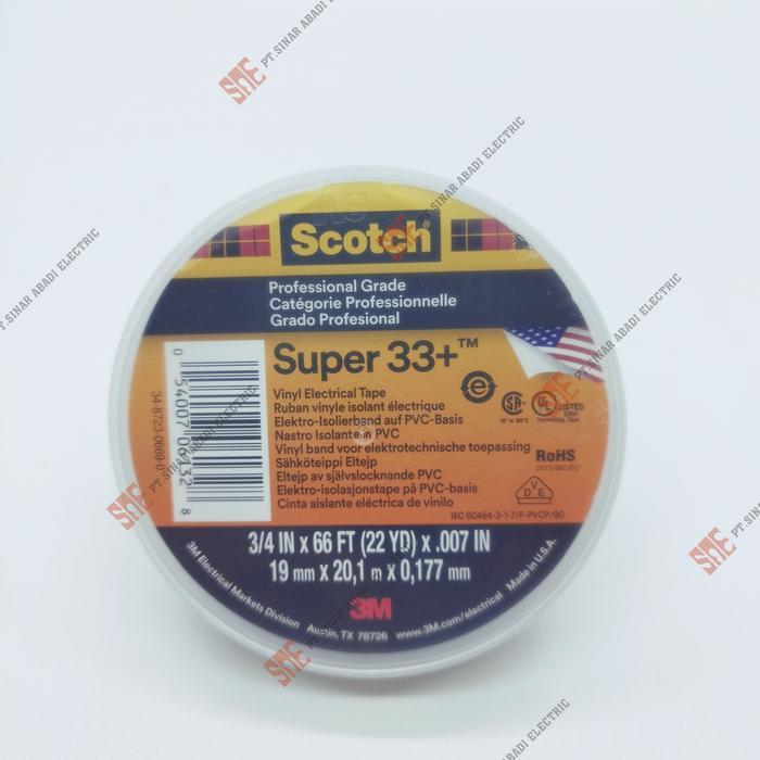 Murah Isolasi Solasi 3M Scotch Super 33+ Electrical Tape
