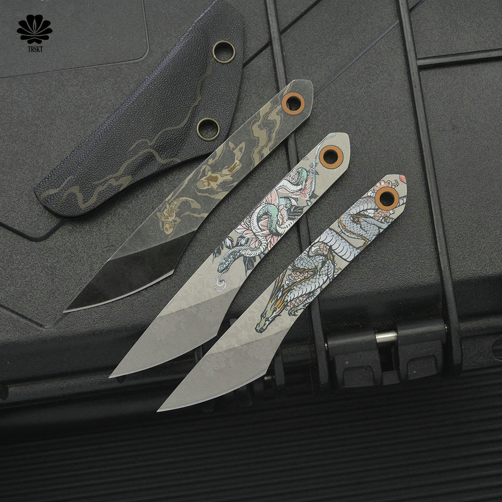 Trskt 440C NC Tactical Knife ,Neck Camping Knife ,Outdoor Rescue Survival Pokcet Knives EDC Tool