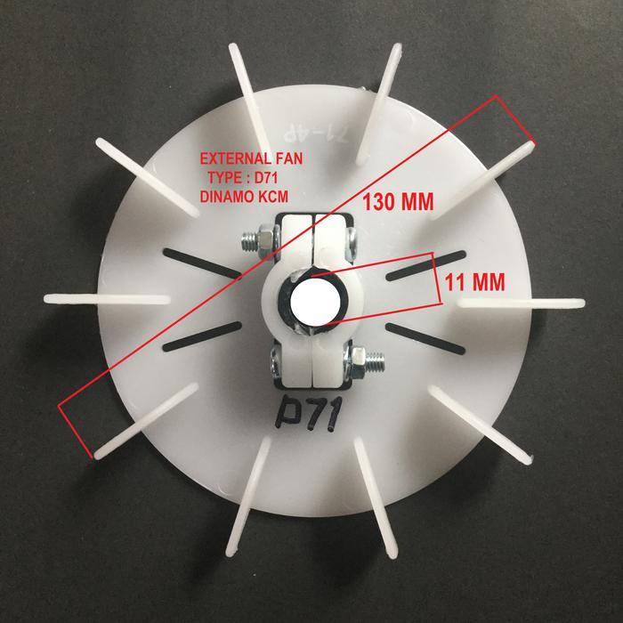 Kipas Dinamo D71 As 11Mm Jepit Kipas Electro Motor Teco Kipas Motor External Fan Co