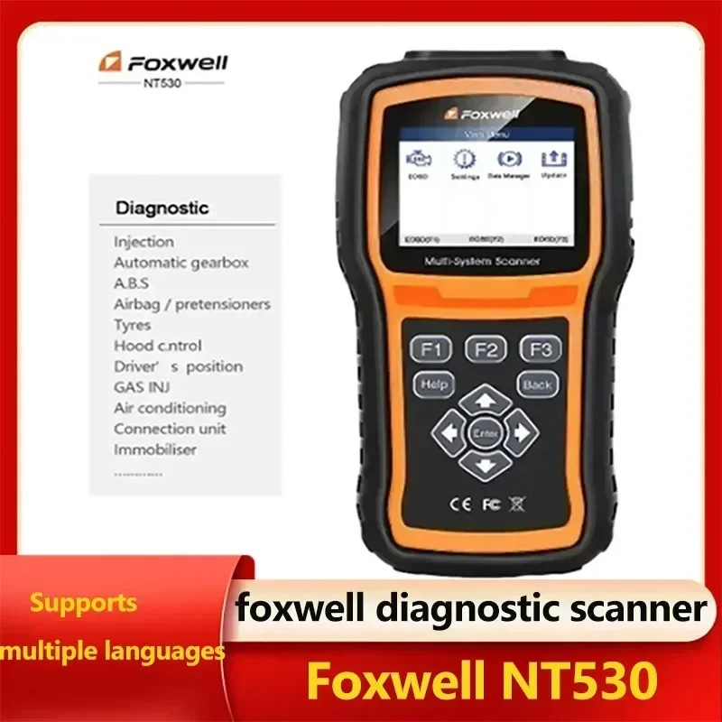 Foxwell NT530 Multi-System OBD2 Diagnostic Scanner for Nissan Porsche Volvo Ford Bmw Benz MITSUBISHI