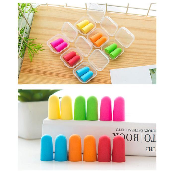 Penutup telinga tidur peredam bising Penutup telinga busa silikon Anti-bising Nyaman dipakai Tidur