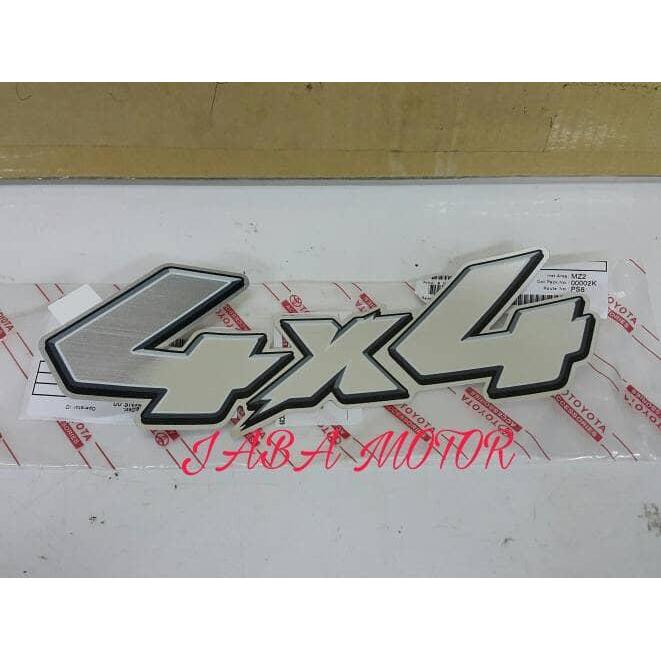 Tulisan 4X4-Stiker 4X4 Original Toyota