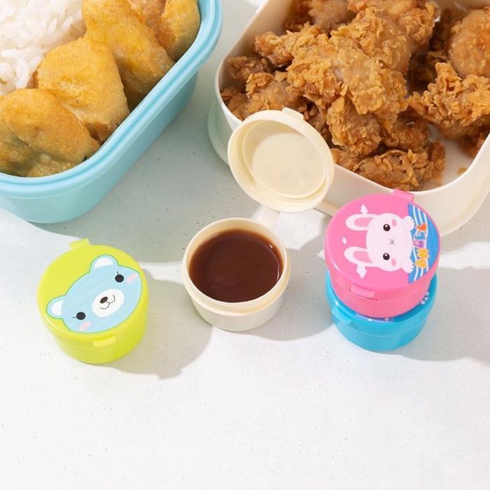Wadah Saos Tomat Mayonise Bumbu Salad Mini Lucu Sauce Cup Bento