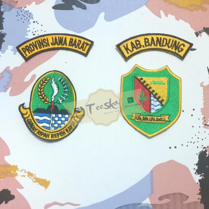 Bet / badge Bordir Logo dan lokasi Seragam PNS Pemkab Bandung