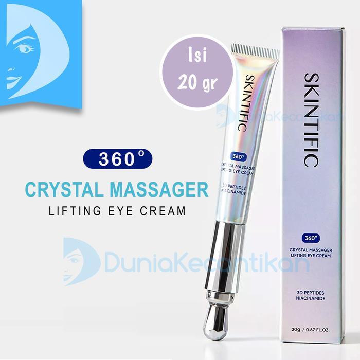 Skintific 360 Crystal Massager Lifting Eye Cream Krim Mata Anti Aging