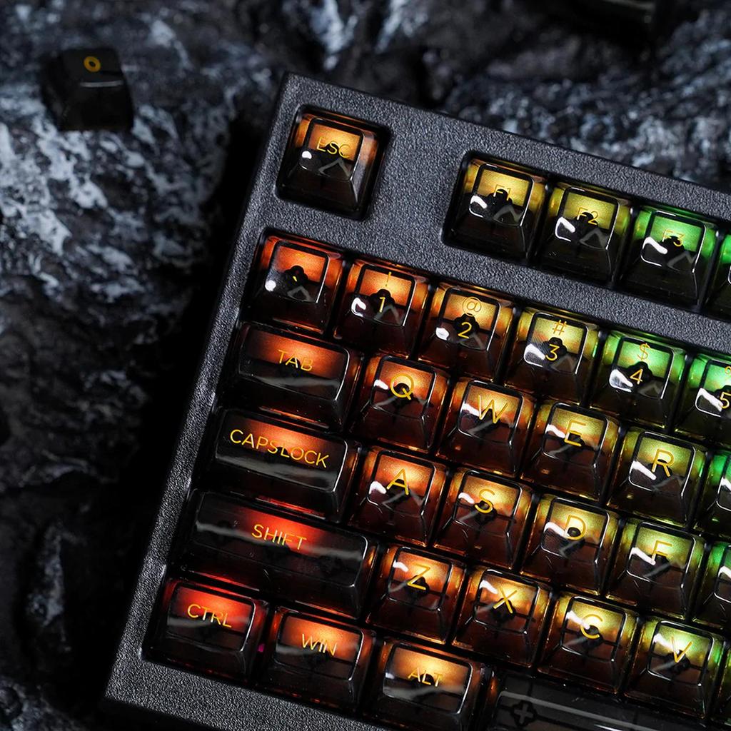 Akko ASA Clear Keycaps - Black