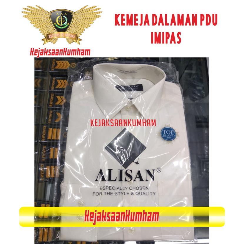 KEMEJA BAJU DALAMAN JAS PDU IMIPAS LAPAS IMIGRASI PEMASYARAKATAN KEMENIMIPAS MERK ALISAN WARNA BEIGE