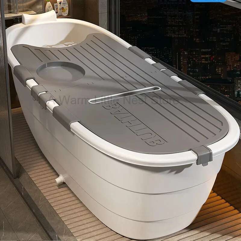 Pliable Outdoor Bathtub Large Plastic Vintage Collapsible Baby Bathtub Untan Tub Wanna Skladana Dla