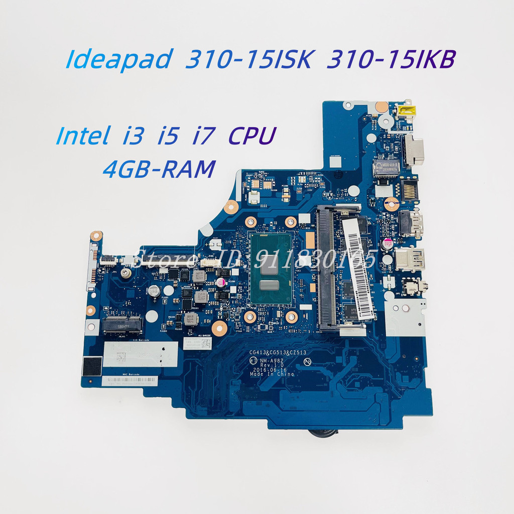 NM-A752 NM-A982 Mainboard For Lenovo Ideapad 310-15ISK 310-15IKB Laptop Motherboard With i3 i5 i7
