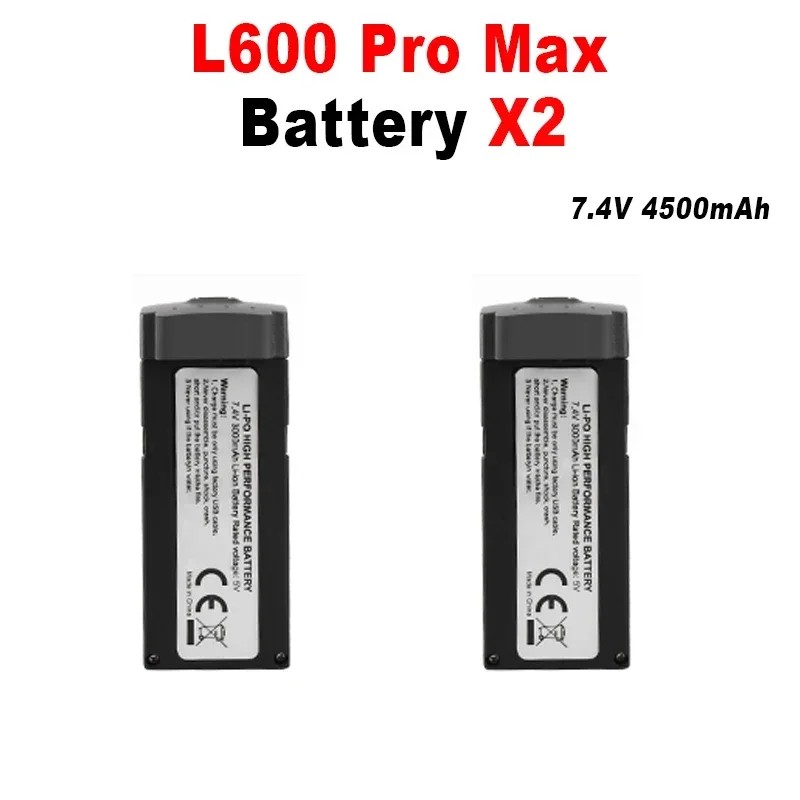 LYZRC L600 ProMax Drone Battery 7.4V 4500mAh Extended Life Quadcopter Battery for L600 ProMax Dron