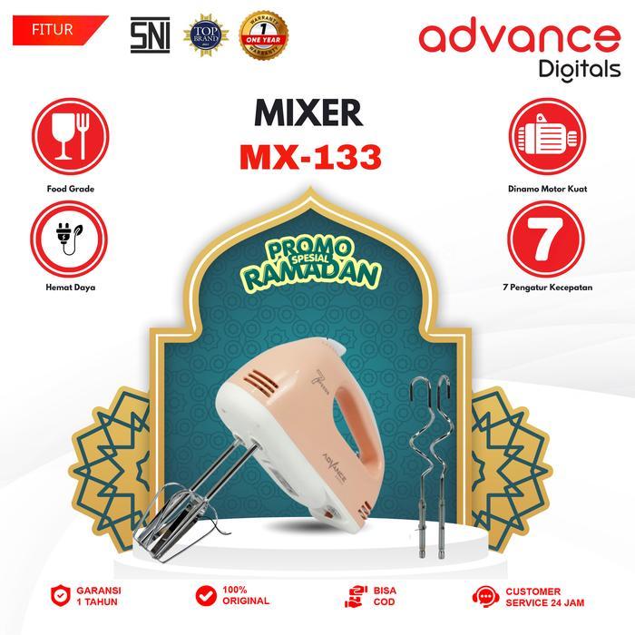 Philips - Hand Mixer Mx-133 Electric Mixer Whisk Blender Pengaduk Adonan Kue 7 Speed Garansi 1 Tahun
