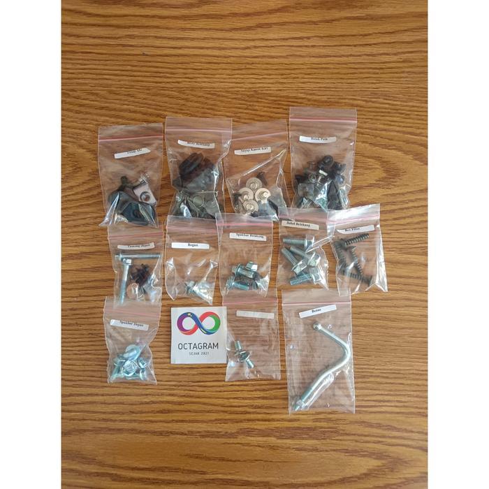 "New" Gratis Ongkir/Baut Supra X 100 / Baut Body motor Supra X 100 Lengkap/Baut body motor Supra x