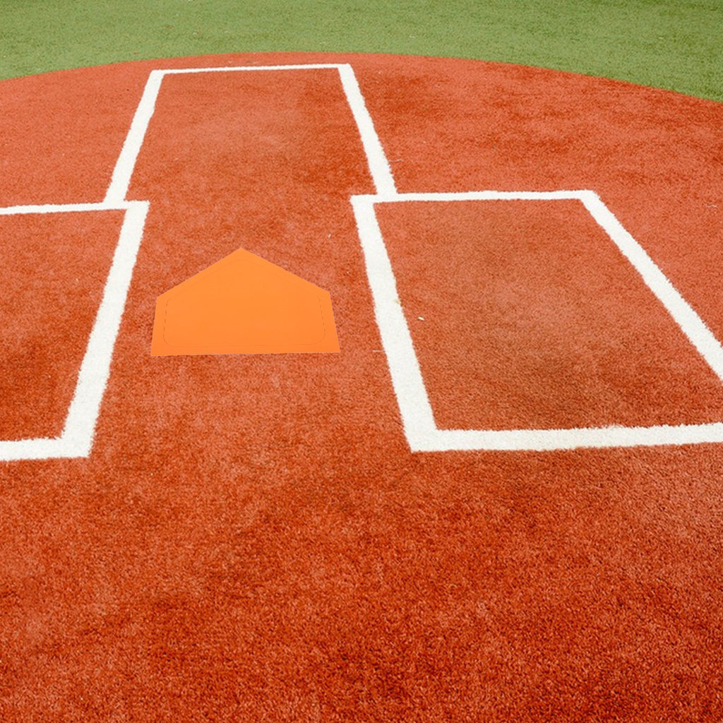 5Pcs Rubber Softball Bases Waterproof Thickened Baseball Base Set for Outdoor Indoor Training