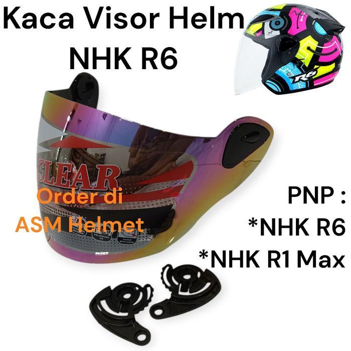 TERMURAH Kaca Visor Helm NHK R6 series Kaca Helm NHK R6 Free Rachet PNP NHK R6 READY STOCK
