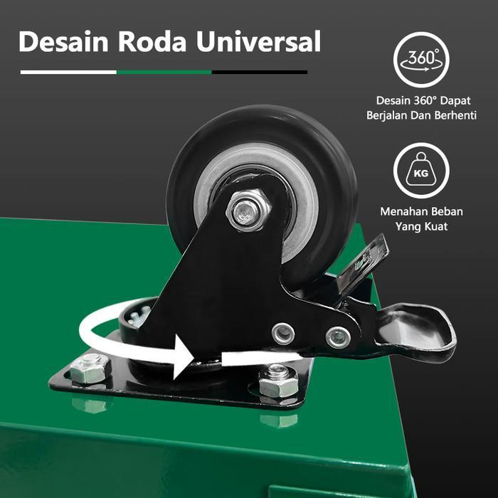 Best Seller Isku Alat Perkakas Trolly/Trolly Bengkel Rak 3 Susun Trolly Trolley Perkakas Tools