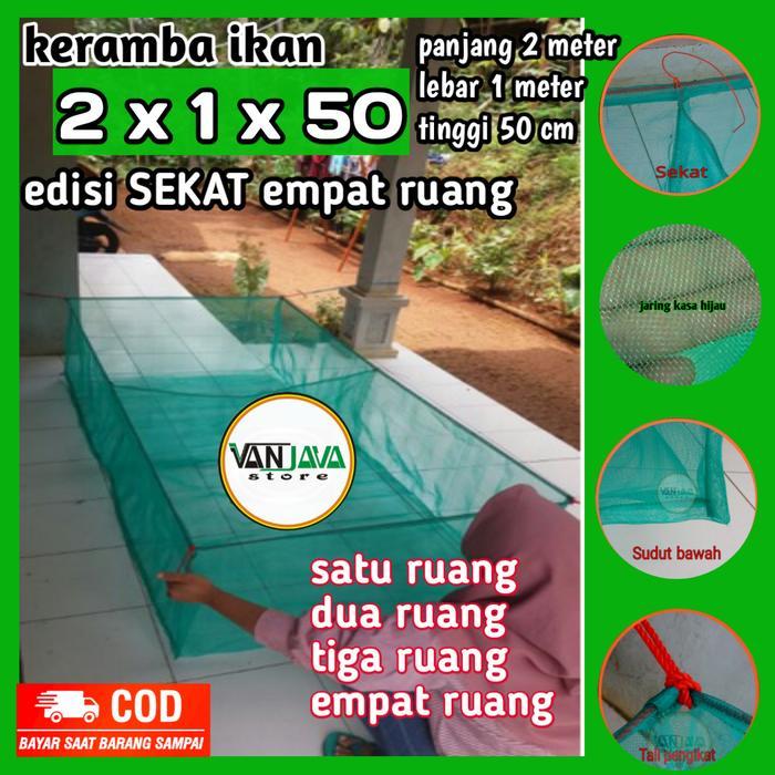 Karamba Tempat Sortir Ikan Ukuran 200X100X50 Cm Keramba Ikan Bersekat