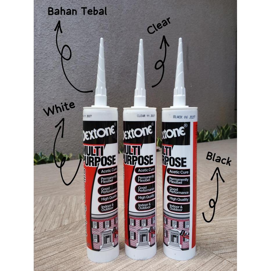 * LEM 100% SILICONE SEALANT DEXTONE // LEM KACA LOGAM KERAMIK KARET DEXTONE DAN YOZURI